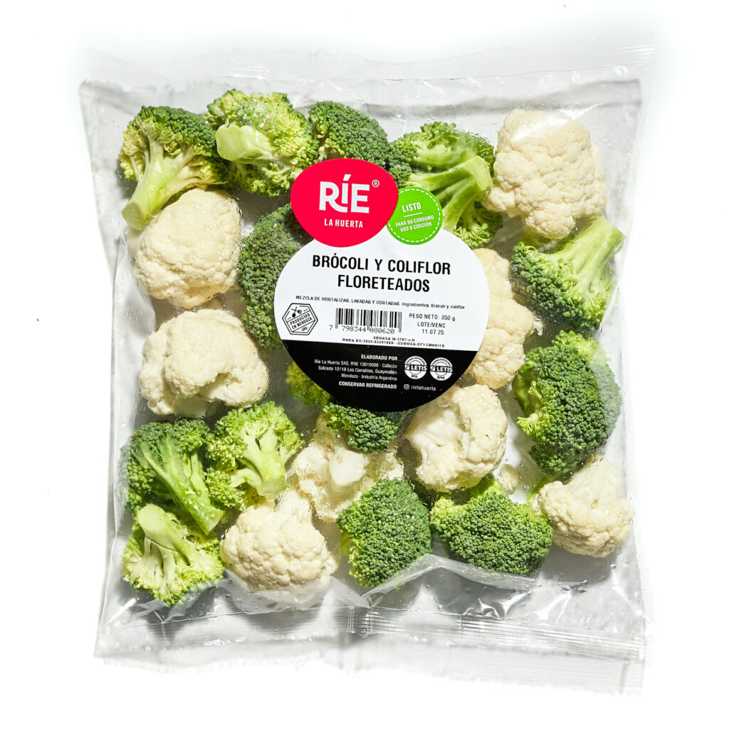 Brócoli y Coliflor floreteados