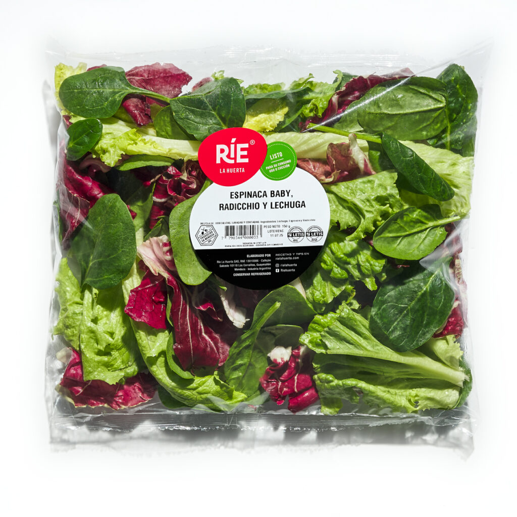 Espinaca baby, Radicchio y Lechuga