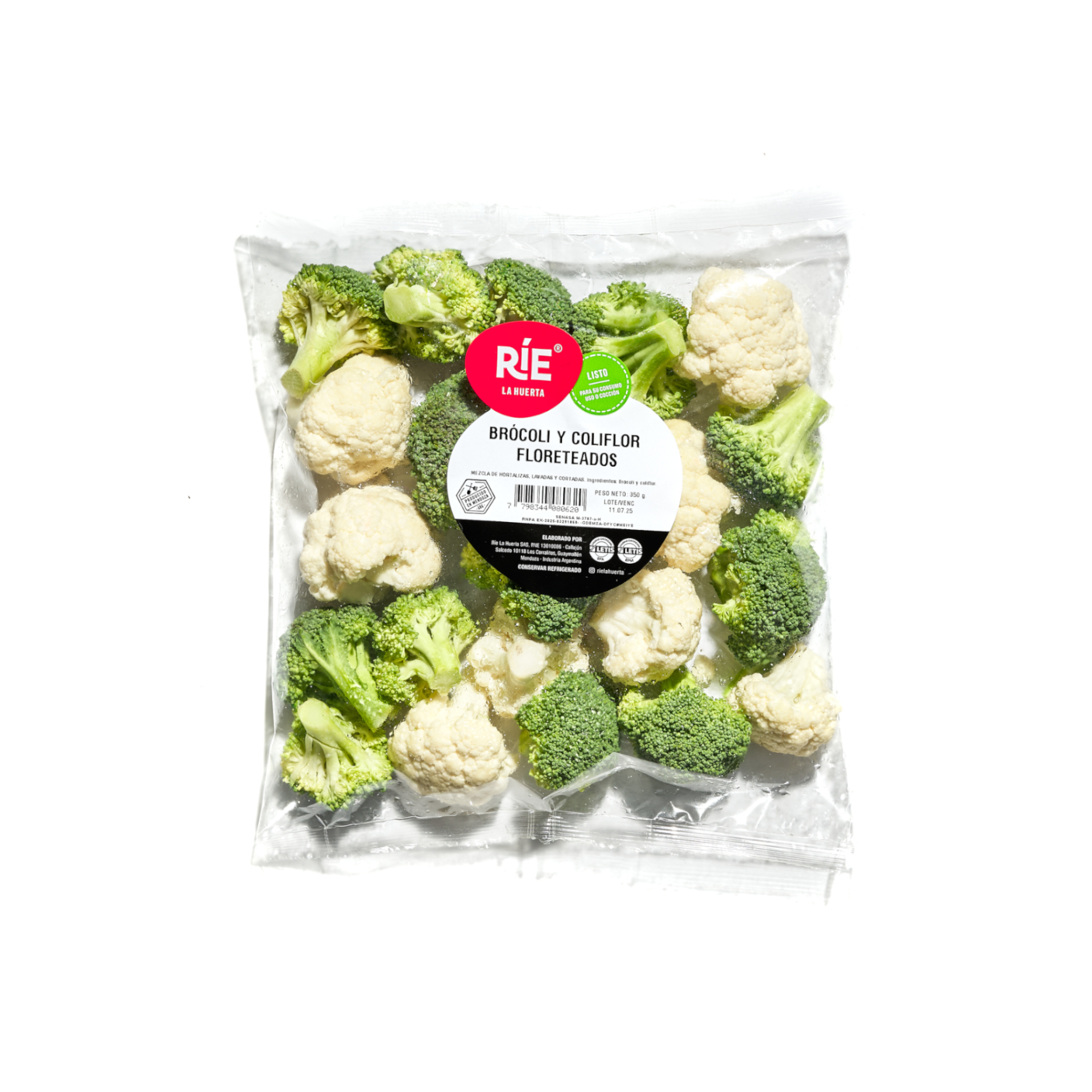 Brócoli y Coliflor floreteados